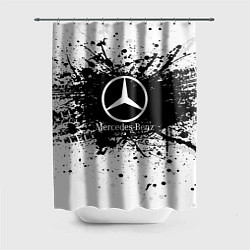 Шторка для ванной Mercedes-Benz: Black Spray