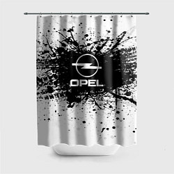 Шторка для душа Opel: Black Spray, цвет: 3D-принт