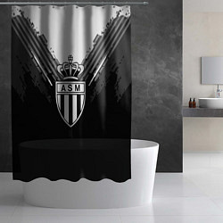 Шторка для душа FC Monaco: Black Style, цвет: 3D-принт — фото 2