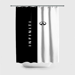 Шторка для ванной Infiniti: Black & White