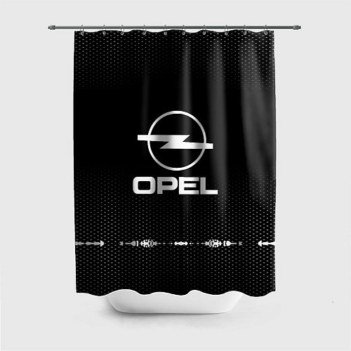 Шторка для ванной Opel: Black Abstract / 3D-принт – фото 1