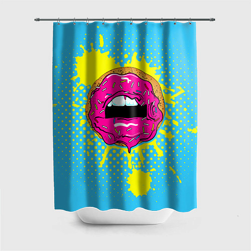 Шторка для ванной Donut Lips / 3D-принт – фото 1