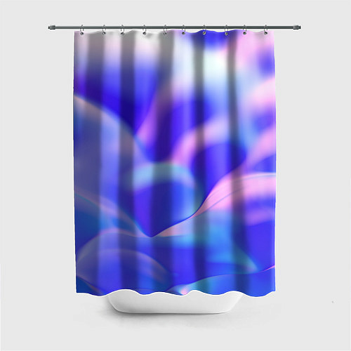 Шторка для ванной Neon Waves / 3D-принт – фото 1