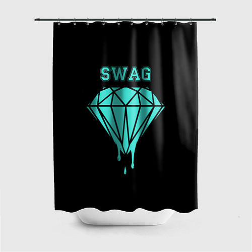 Шторка для ванной Swag diamond / 3D-принт – фото 1