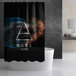 Шторка для душа 30 Seconds to Mars, цвет: 3D-принт — фото 2