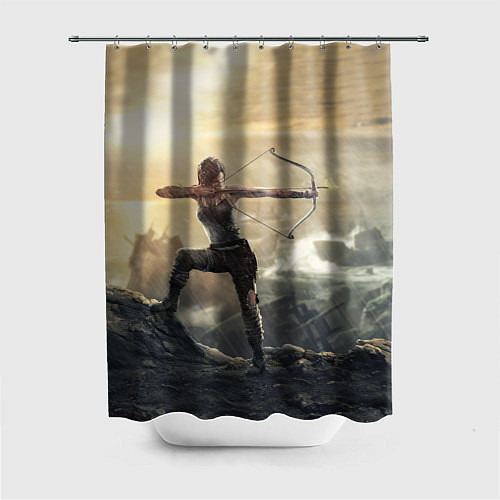 Шторка для ванной Tomb Raider / 3D-принт – фото 1