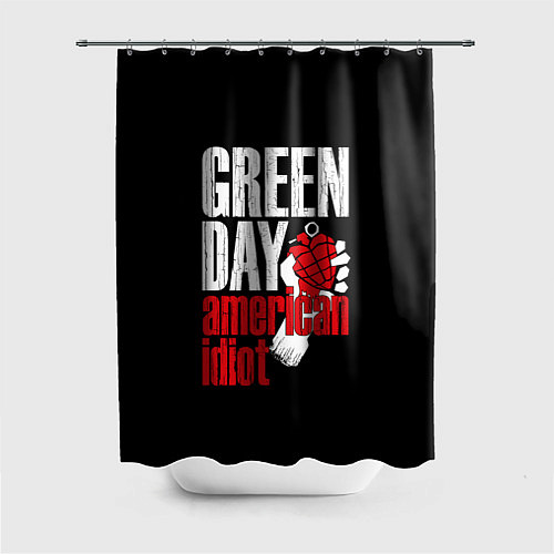 Шторка для ванной Green Day: American Idiot / 3D-принт – фото 1