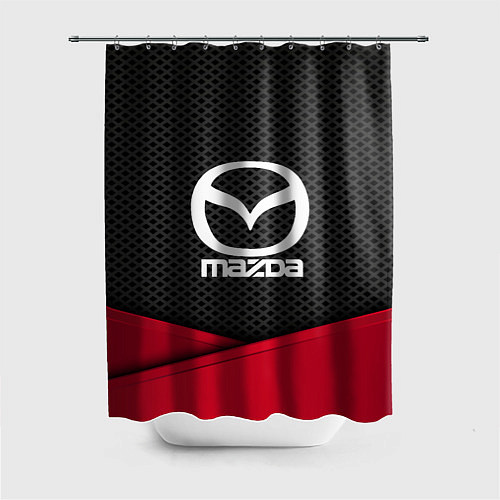 Шторка для ванной Mazda: Grey Carbon / 3D-принт – фото 1