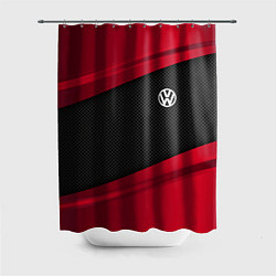 Шторка для душа Volkswagen: Red Sport, цвет: 3D-принт