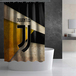 Шторка для душа FC Juventus: Old Style, цвет: 3D-принт — фото 2