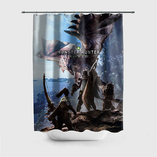 Шторка для ванной Monster Hunter: World / 3D-принт – фото 1