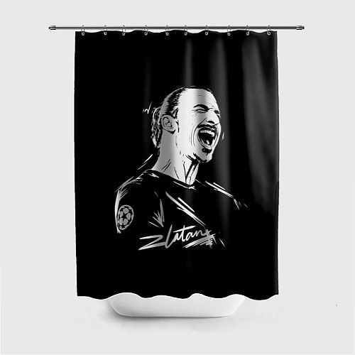 Шторка для ванной Zlatan Ibrahimovic / 3D-принт – фото 1