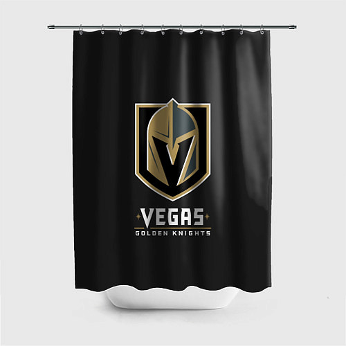 Шторка для ванной Vegas: Golden Knights / 3D-принт – фото 1