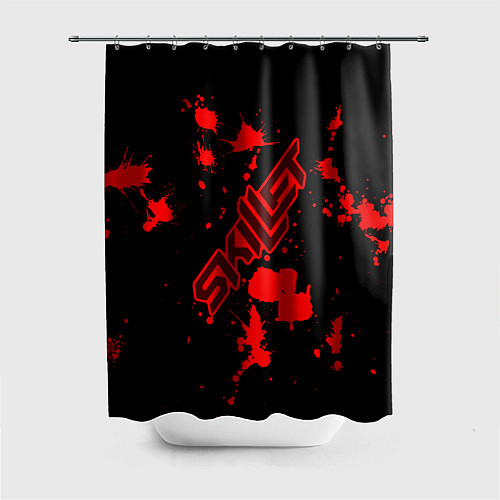 Шторка для ванной Skillet: Blood Style / 3D-принт – фото 1