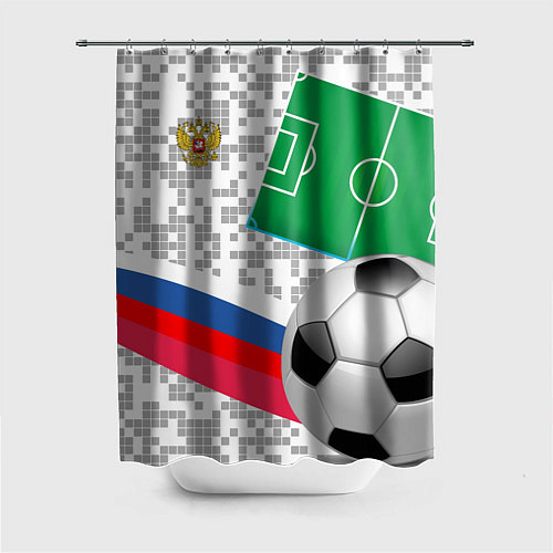 Шторка для ванной Русский футбол / 3D-принт – фото 1