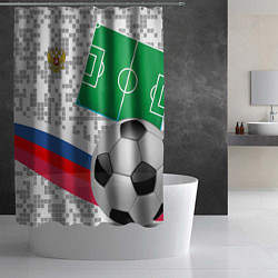 Шторка для душа Русский футбол, цвет: 3D-принт — фото 2
