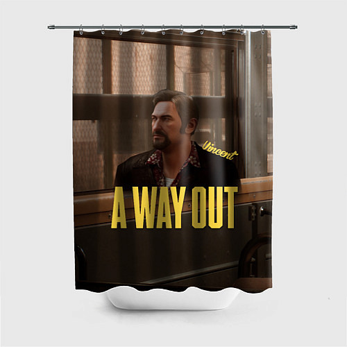 Шторка для ванной Vincent: A Way Out / 3D-принт – фото 1