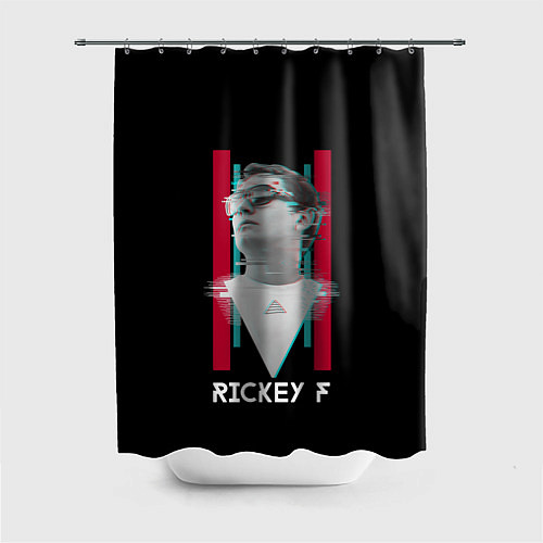 Шторка для ванной Rickey F: Glitch / 3D-принт – фото 1