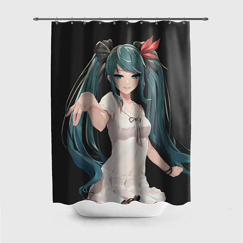 Шторка для ванной Hatsune Miku / 3D-принт – фото 1