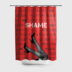 Шторка для душа Shame Dirty, цвет: 3D-принт