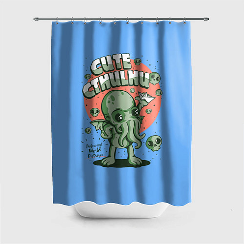 Шторка для ванной Cute Cthulhu / 3D-принт – фото 1