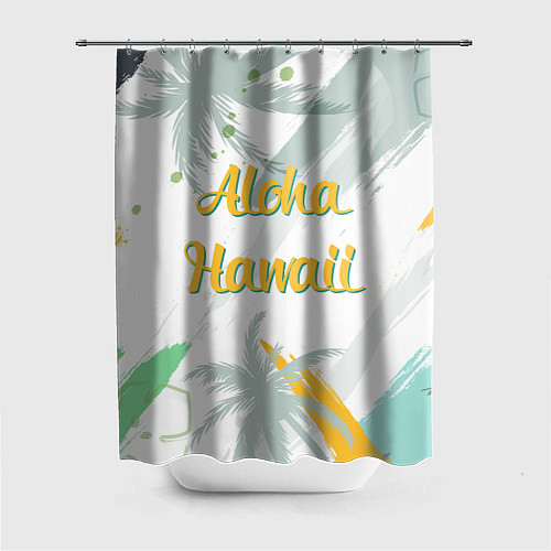 Шторка для ванной Aloha Hawaii / 3D-принт – фото 1