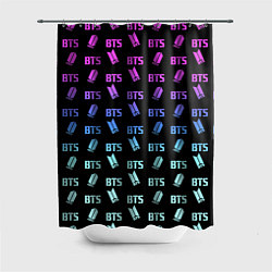 Шторка для ванной BTS: Neon Gradient