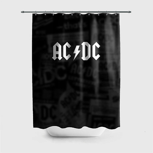 Шторка для ванной AC/DC: Black Rock / 3D-принт – фото 1