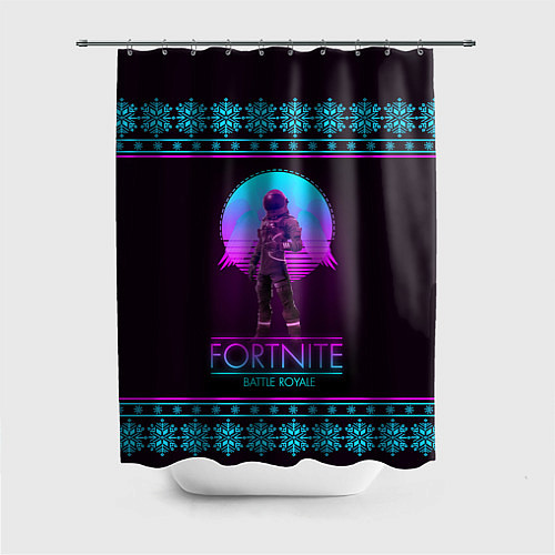 Шторка для ванной Fortnite: Neon Battle / 3D-принт – фото 1