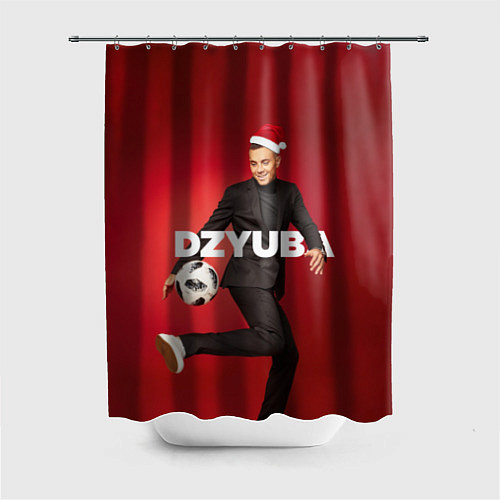 Шторка для ванной Новогодний Дзюба / 3D-принт – фото 1