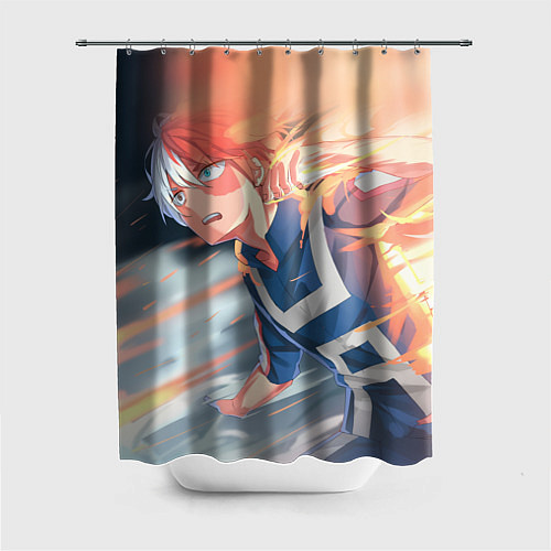 Шторка для ванной Моя геройская академия / 3D-принт – фото 1