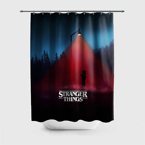 Шторка для ванной Stranger Things: Red Lantern / 3D-принт – фото 1