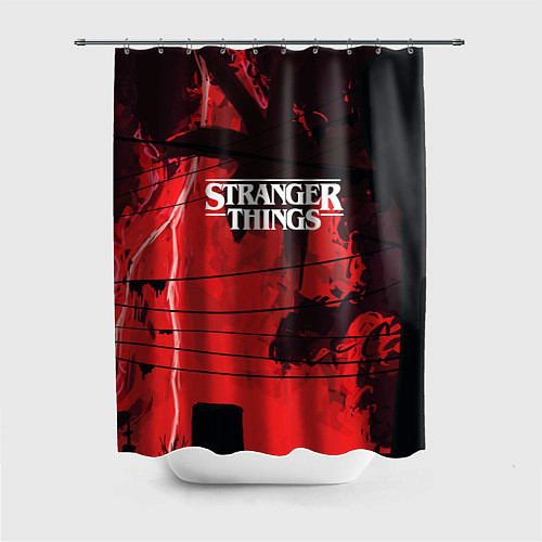 Шторка для ванной Stranger Things: Red Dream / 3D-принт – фото 1