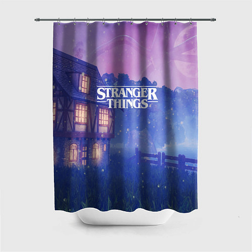 Шторка для ванной Stranger Things: Magic House / 3D-принт – фото 1