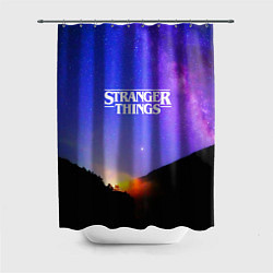 Шторка для душа Stranger Things: Space Rising, цвет: 3D-принт