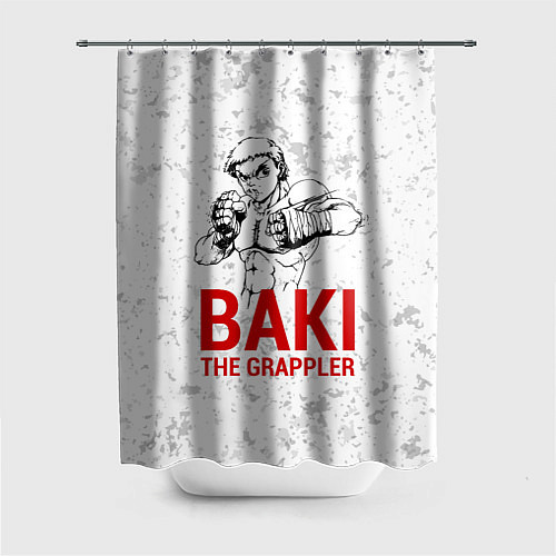 Шторка для ванной Baki the Grappler / 3D-принт – фото 1