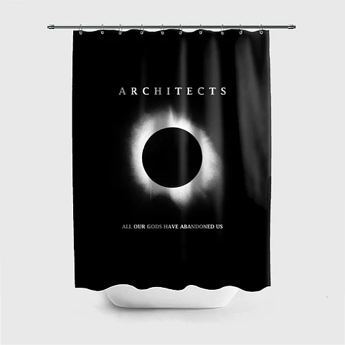Шторка для ванной Architects: Black Eclipse / 3D-принт – фото 1