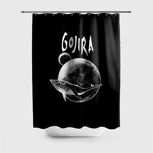 Шторка для ванной Gojira: Space / 3D-принт – фото 1