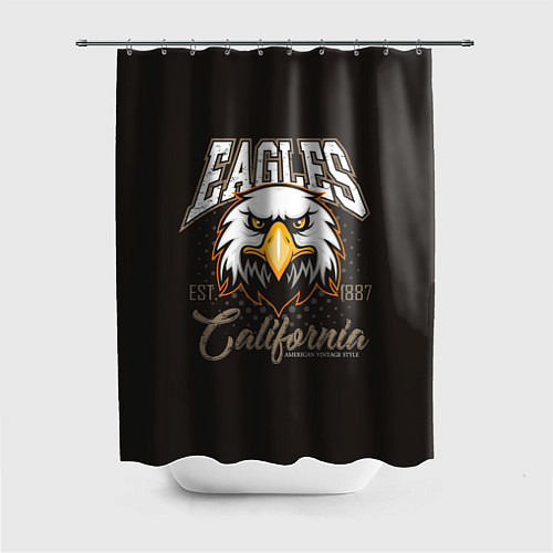 Шторка для ванной Eagles California / 3D-принт – фото 1