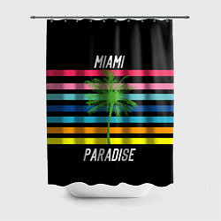 Шторка для душа Miami Paradise, цвет: 3D-принт