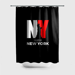Шторка для душа New York City, цвет: 3D-принт