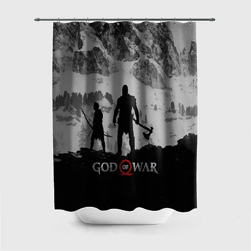 Шторка для ванной God of War: Grey Day / 3D-принт – фото 1