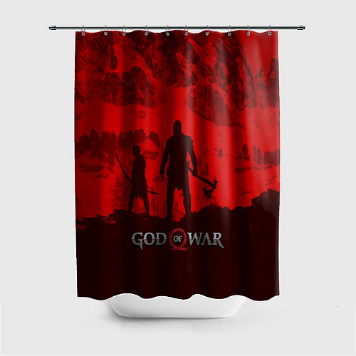 Шторка для ванной God of War: Blood Day / 3D-принт – фото 1