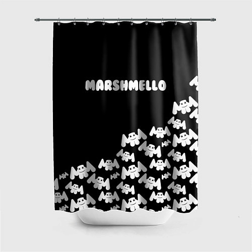 Шторка для ванной Marshmello: Dark Side / 3D-принт – фото 1