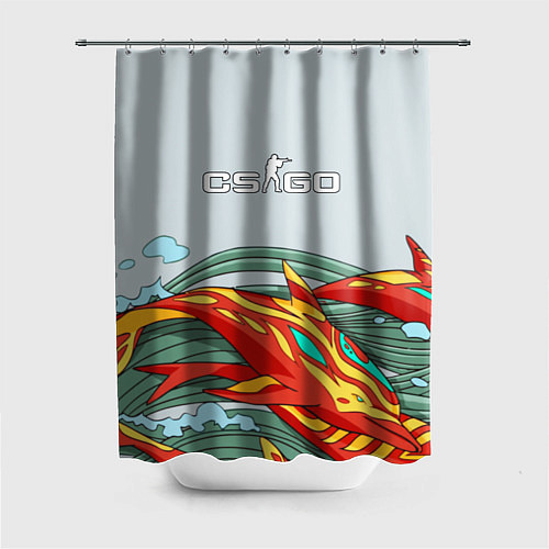 Шторка для ванной CS:GO Fish / 3D-принт – фото 1