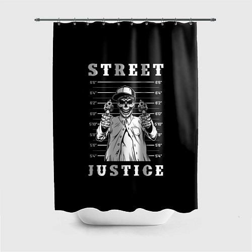 Шторка для ванной Street Justice / 3D-принт – фото 1
