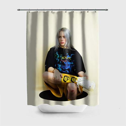 Шторка для ванной Billie Eilish: Lovely / 3D-принт – фото 1