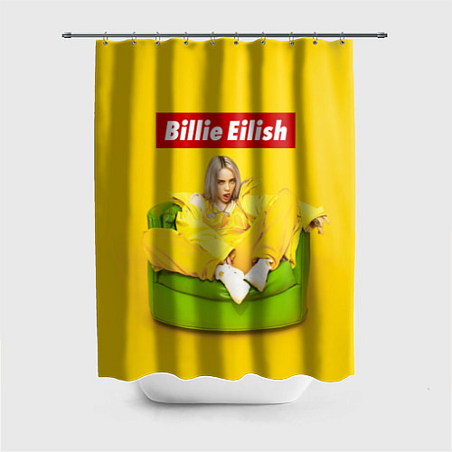 Шторка для ванной Billie Eilish / 3D-принт – фото 1