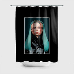 Шторка для душа Billie Eilish: WHEN I WAS OLDER, цвет: 3D-принт