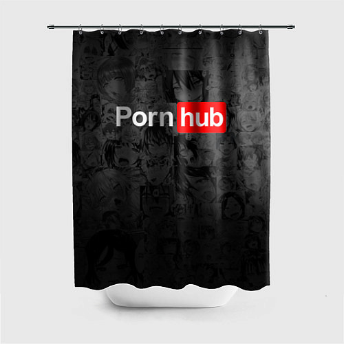 Шторка для ванной PORNHUB AHEGAO / 3D-принт – фото 1